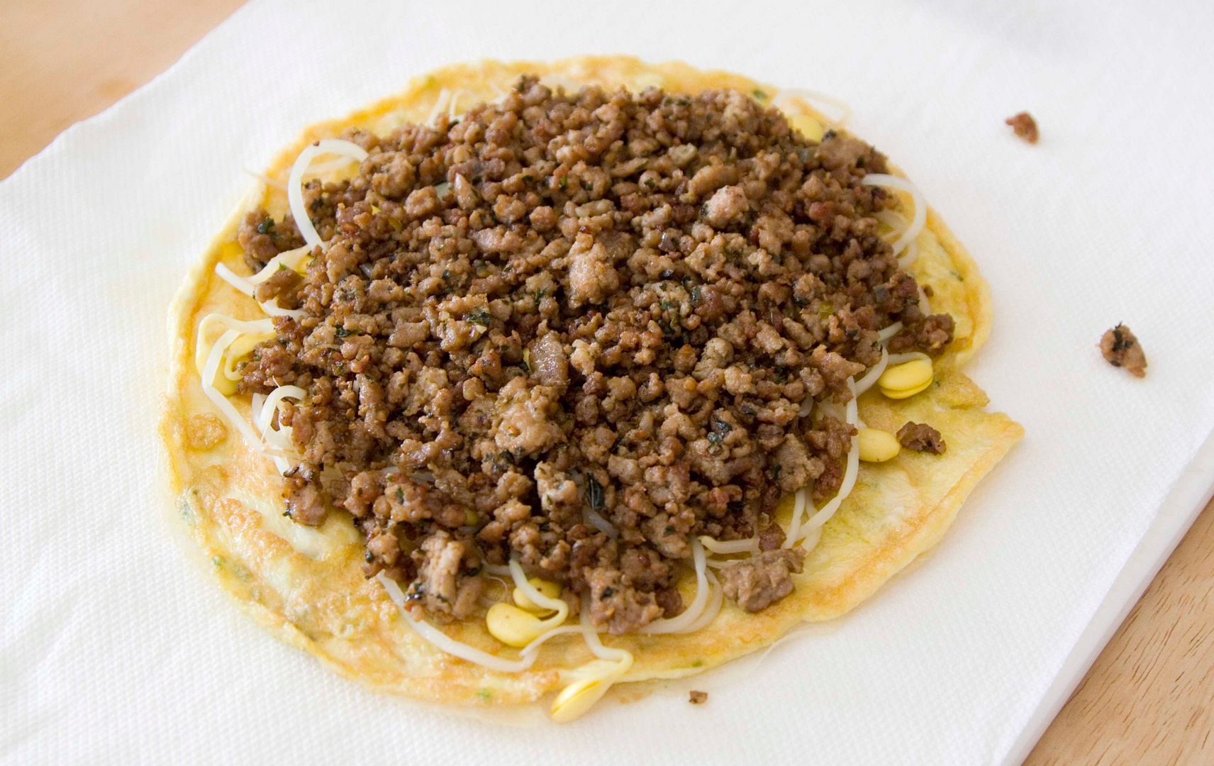 Food Makes Me Happy Egg Rolls with Bean Sprouts and Your Favorite Type